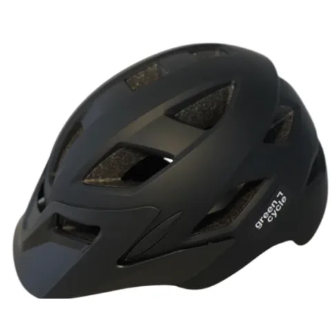 Детский шлем Green Cycle ONYX, 52-56 см, чёрный
