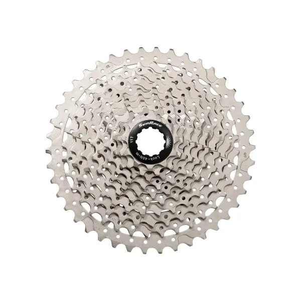 Касета SUN RACE MTB MS2 10-швидкісна 11-42T, Metallic Silver Касета SUN RACE MTB MS2 10-швидкісна 11-42T, Metallic Silver