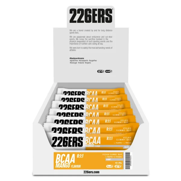 Желейний батончик 226ERS Vegan Gummy Electrolytes BCAA манго 30г Желейний батончик 226ERS Vegan Gummy Electrolytes BCAA манго 30г