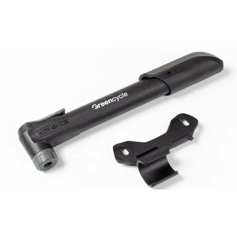 Мінінасос Green Cycle GPM-001, пластиковий, Presta + Schrader, чорний