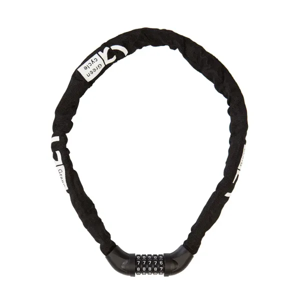 Замок Green Cycle GLK-361 кодовый цепь 6x100, черный