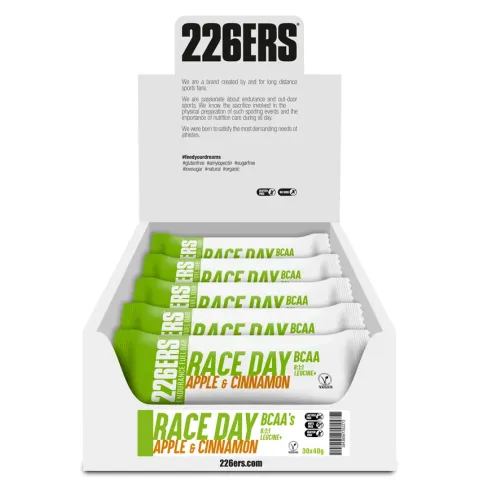 Спортивний батончик 226ERS Race Day Energy BCAA яблуко/кориця 40 г