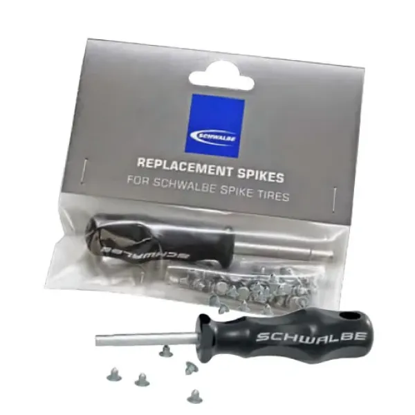 Шипы для покрышки Schwalbe (50 шт) + ключ, сталь