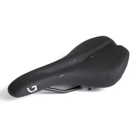 Сідло Green Cycle Active Air 150, сталеві рейли, чорне
