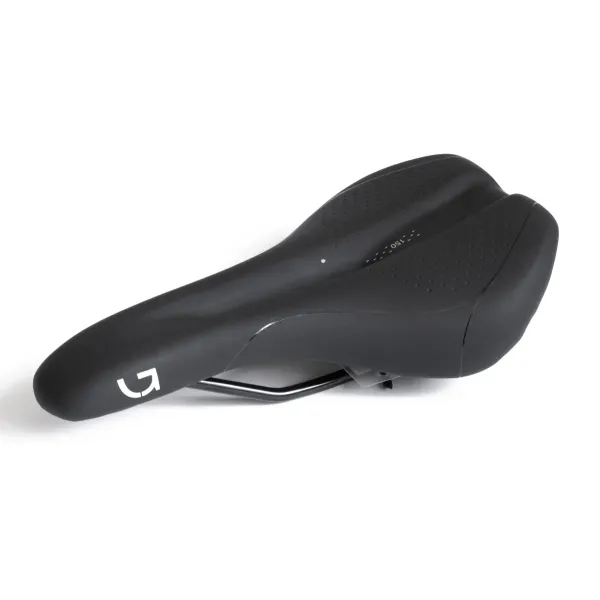 Сідло Green Cycle Active Air 150, сталеві рейли, чорне