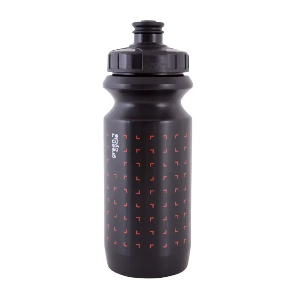 Фляга Green Cycle GBT-512M, 0,6 л, чёрная с красным