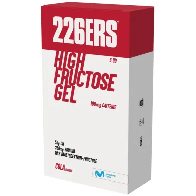 Спортивний гель 226ERS High FRUCTOSE 6x80g CAFFEINE 100mg COLA