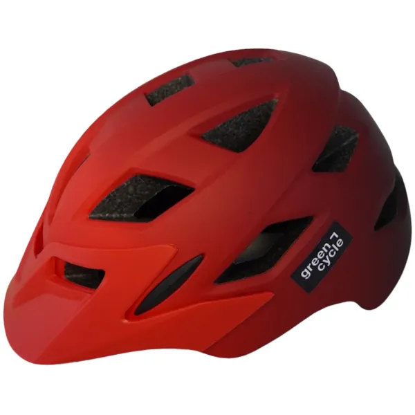 Детский шлем Green Cycle ONYX, 52-56 см, красный