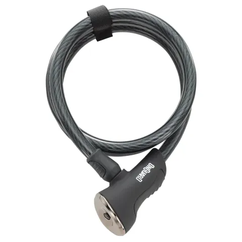 Замок ONGUARD AKITA, трос 120 см x 12 мм, чёрный