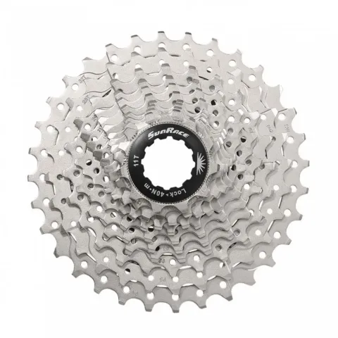 Кассета SUN RACE RS3 11-28T 11 скоростей, стальной паук, Metallic Silver