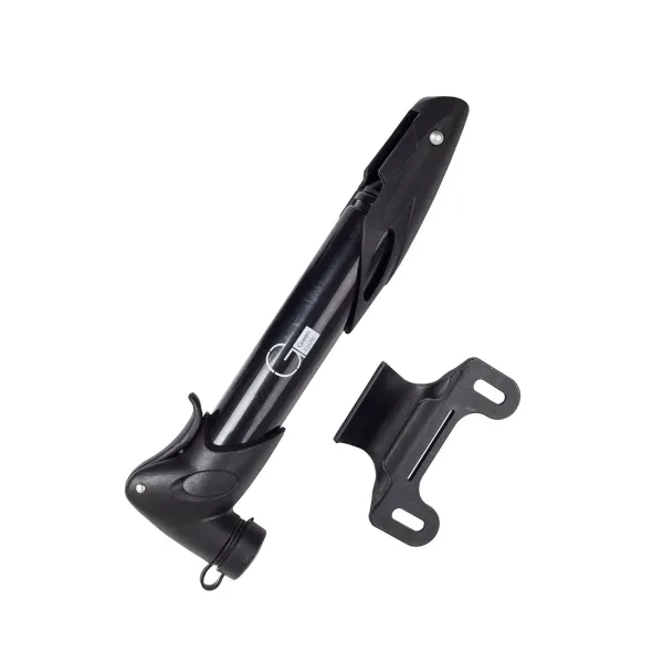 Мини-насос Green Cycle GPM-077, пластиковый, Presta/Schrader, черный