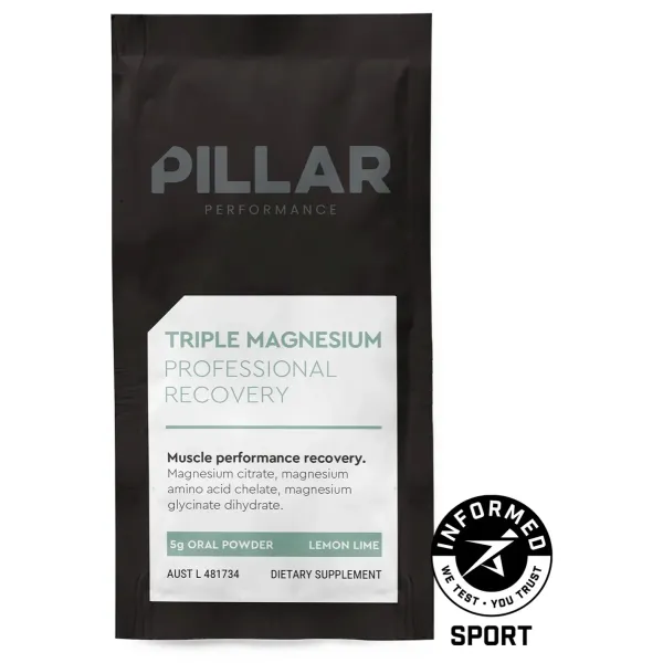 Спортивне харчування PILLAR PERFORMANCE Магній Triple Magnesium саше лимон-лайм