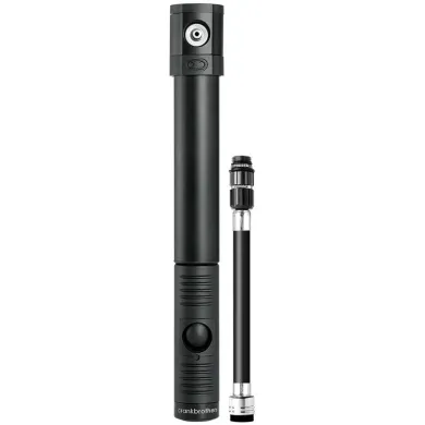 Мини-насос Crankbrothers KLIC HV, алюминиевый, Presta/Schrader, 110 psi / 7.6 bar, черный