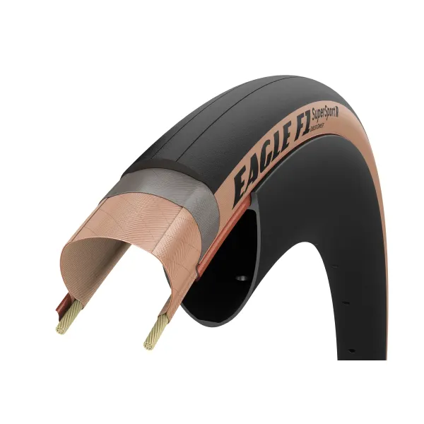 Покришка 700x25 (25-622) GoodYear Eagle F1 SuperSport R Tubeless Complete Folding Transparent, 150tpi