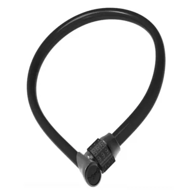 Замок ONGUARD Lightweight, стальной трос 120 см × 8 мм, кодовый, черный