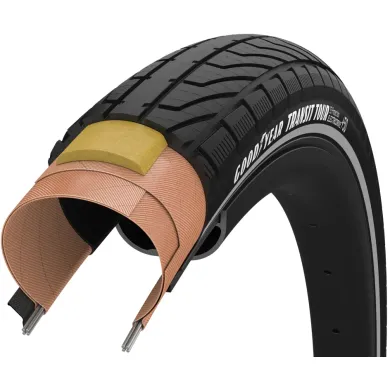 Покришка 27.5x2.00 (50-584) GoodYear Transit Tour S3 Protection, Wire, Black + reflective strips, 60tpi