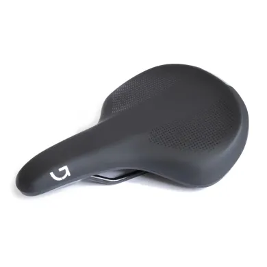 Сідло Green Cycle Comfort Foam 190, сталеві рейли, чорне