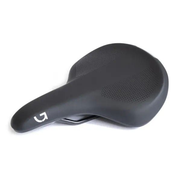 Сідло Green Cycle Comfort Foam 190, сталеві рейли, чорне