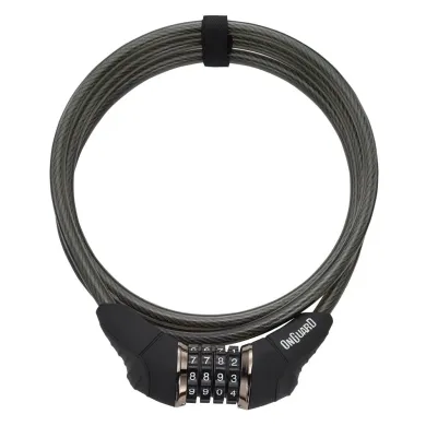 Замок ONGUARD AKITA кодовый, трос 185 см х 10 мм, чёрный