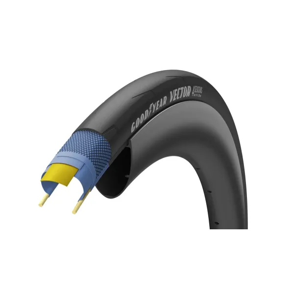 Покрышка 700x25C (25-622) GoodYear VECTOR 4Seasons tubeless complete, folding, black, 120tpi Покрышка 700x25C (25-622) GoodYear VECTOR 4Seasons tubeless complete, folding, black, 120tpi
