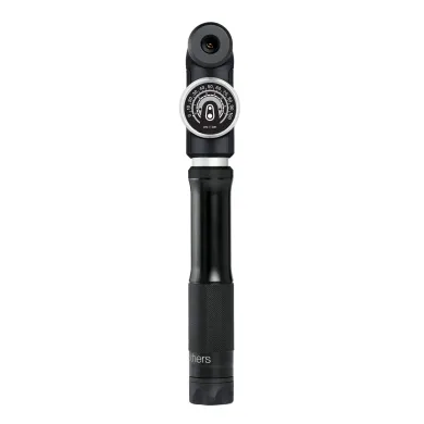Мини-насос Crankbrothers STERLING SG, алюминиевый, с манометром, 100 psi / 7 bar, черный
