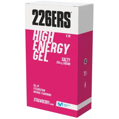 Спортивний гель 226ERS High Energy SALTY 250mg Strawberry 6x76г