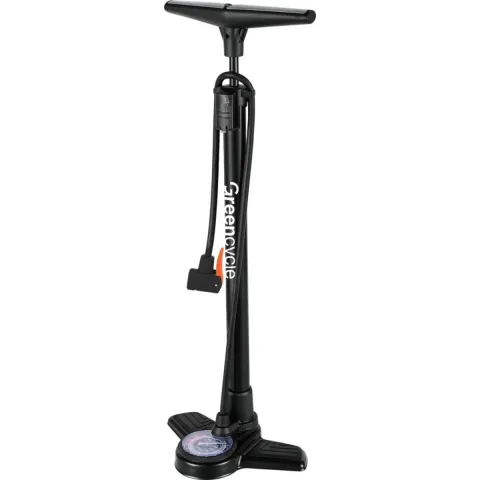 Напольный насос Green Cycle GPF-055, стальной, 160 PSI, Presta/Schrader