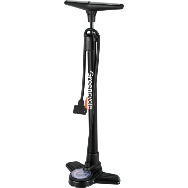 Напольный насос Green Cycle GPF-055, стальной, 160 PSI, Presta/Schrader