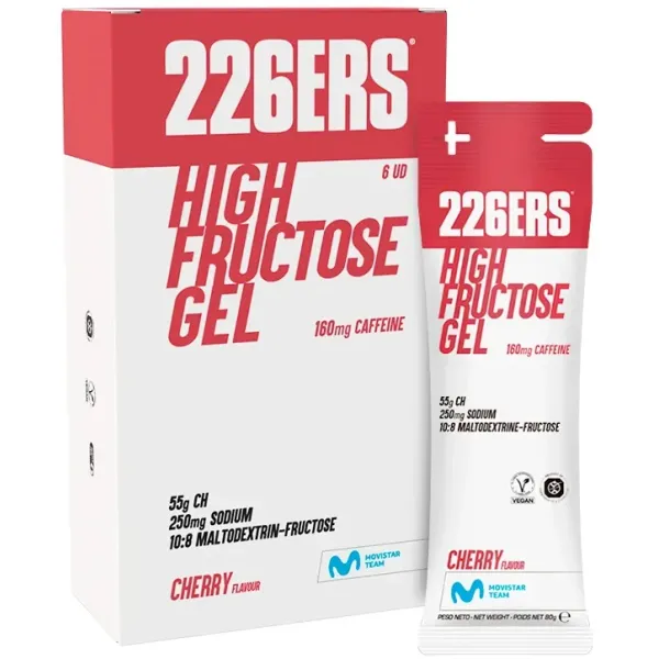 Спортивний гель 226ERS High FRUCTOSE 6x80g Caffeine 160mg Cherry Спортивний гель 226ERS High FRUCTOSE 6x80g Caffeine 160mg Cherry