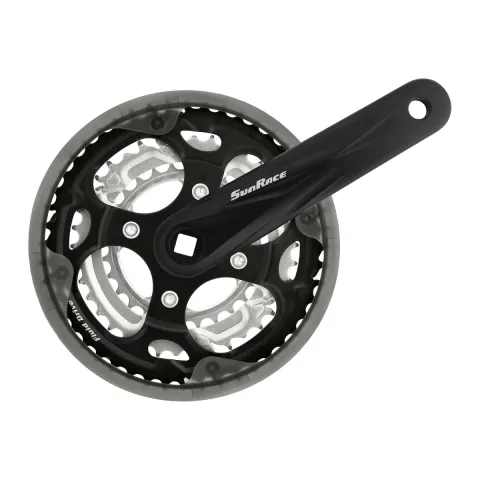 Шатун SUN RACE FCM300 28/38/48T із захистом ланцюга, під квадрат, L170мм