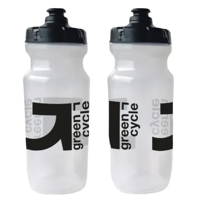 Фляга Green Cycle GBT-516, 0,6 л, прозора з чорним