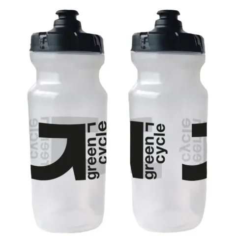 Фляга Green Cycle GBT-516, 0,6 л, прозора з чорним