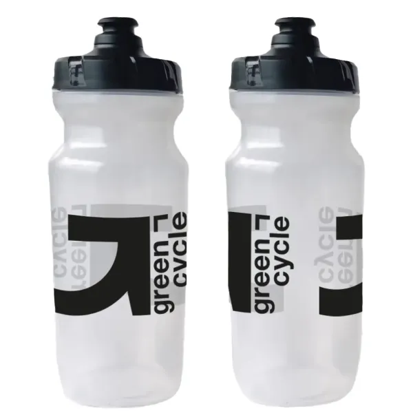 Фляга Green Cycle GBT-516, 0,6 л, прозора з чорним