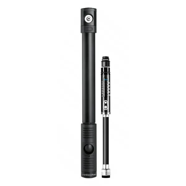 Мінінасос Crankbrothers KLIC HP GAUGE, алюмінієвий, з манометром, Presta/Schrader, 120 psi