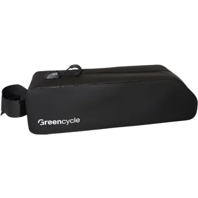 Сумка на верхню трубу рами Green Cycle Belt, чорна, 22×6,6×5,7 см