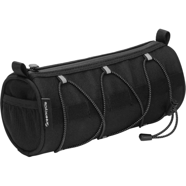 Сумка на кермо Green Cycle Roll, чорна, 25×10×11,3 см Сумка на кермо Green Cycle Roll, чорна, 25×10×11,3 см